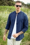 Jack & Jones Summer Band Linen Hemd LS Navy Blazer