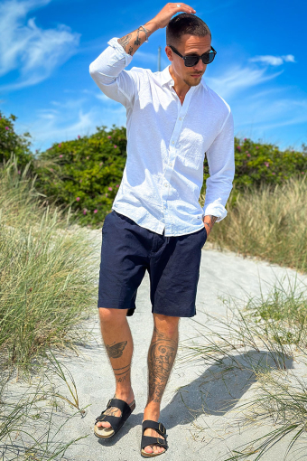 Summer Hemd LS White