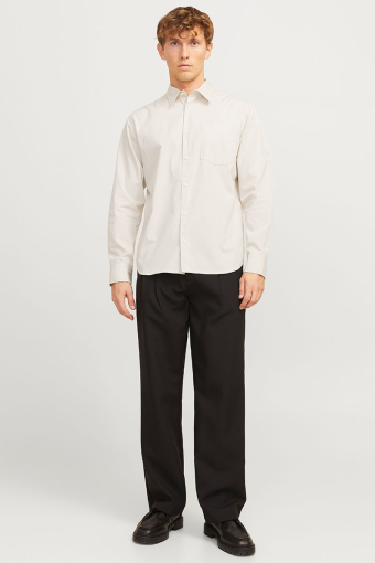 Cody Relaxed Fit Poplin LS Hemd Moonbeam