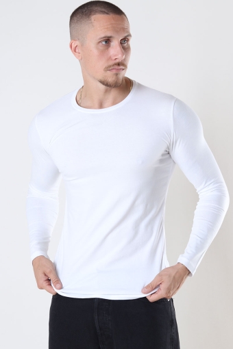 Muscle Fit LS T-Hemd White