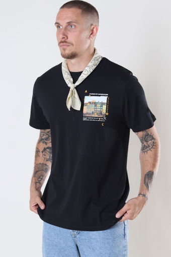 Nyhavn Brushed Cotton Tee Black