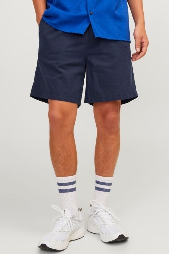 Jaiden Summer Linen Shorts Navy Blazer