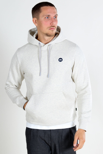 Lars Organic/Recycled hoodie Lt Grey Mix