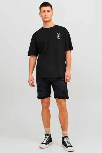 Rick Regular Fit Shorts Trash Black Denim