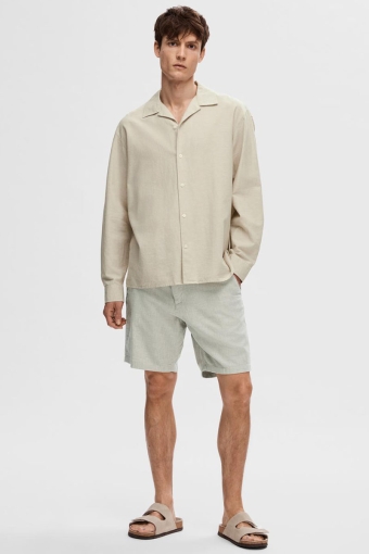 Regular Brody Linen Shorts Vetiver