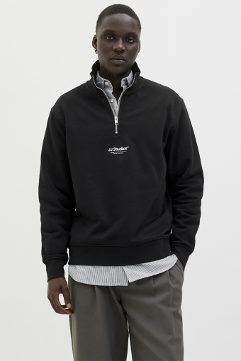 Soho Sweat Half Zip Black