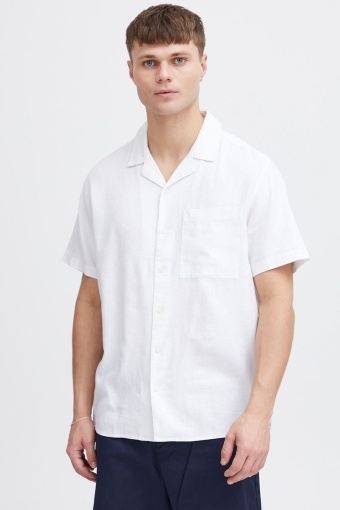 Allan Cuba Linen Hemd White