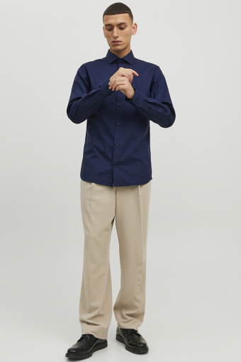 Parker Wrinkle Resistant Hemd LS Perfect Navy