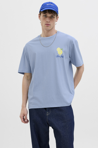 Limone Relaxed Fit Tee Subdued Blue