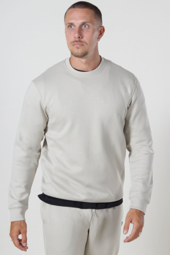 Luca Regular Fit Crew Neck Silver Lining