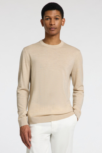 Tray Merino Knit Crew Neck Oatmeal