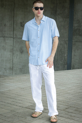 Summer Hemd SS Chambray Blue