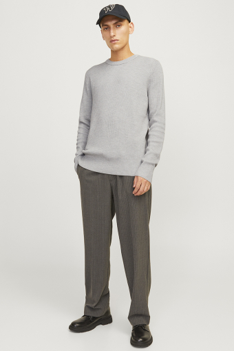 Perfect Knit Crew Neck Light Grey Melange