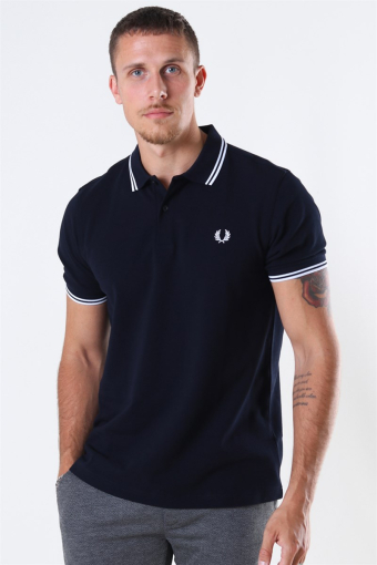 Twin Tipped Polo Navy/White