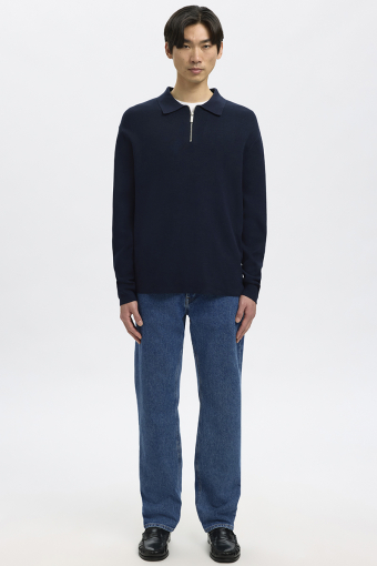 Ben Kori Straight Fit Jeans Medium Blue Denim