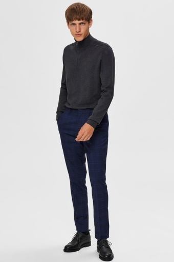 Berg Half Zip Knit Antracit Melange
