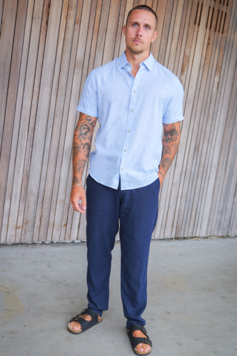 Summer Hemd SS Chambray Blue
