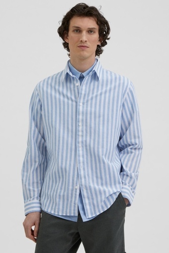 SLHREGNEW-LINEN Hemd LS CLASSIC W Allure Stripes