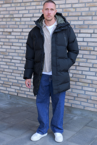 Alpha Long Puffer Black