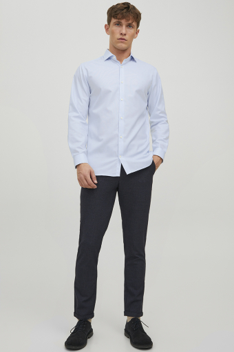 Parker Wrinkle Resistant Hemd LS Cashmere Blue