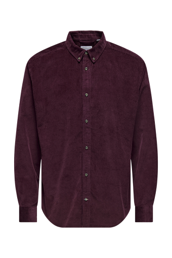 Michael Regular Fit Stretch Cord Hemd LS Port Royale