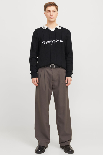 Winter Sport Knit Polo Black