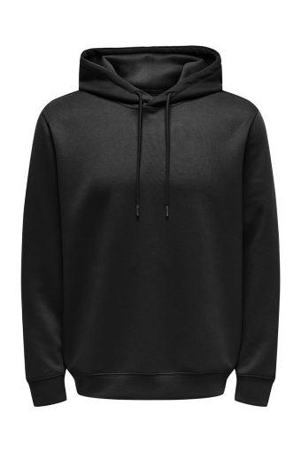 Luca Regular Fit Hoodie  Black