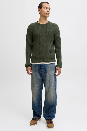 Emil Knit Cable Crew Neck Duffel Bag