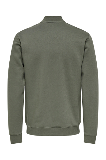 Ceres Sweat Bomber Jacket Castor Gray