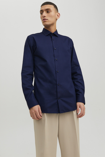 Parker Wrinkle Resistant Hemd LS Perfect Navy