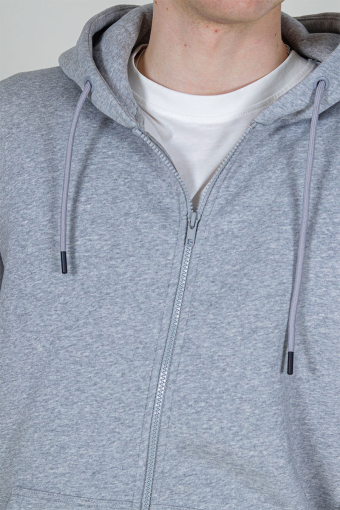 CERES ZIP HOODIE SWEAT Light Grey Melange