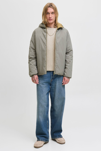 Emil Knit Cable Crew Neck Oatmeal
