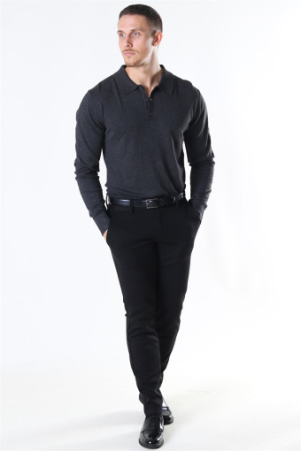 Acheletta Polo Stricken Charcoal Mix