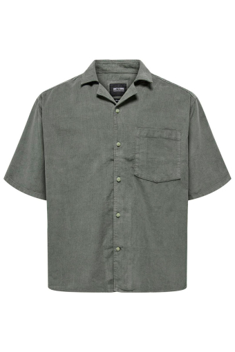 Alfi Relax Cord SS Hemd Castor Gray