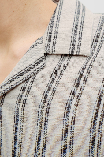 Enzo Stripe Resort Hemd SS Moonbeam