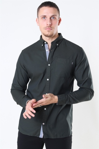 Classic Soft Oxford Hemd LS Olive Night
