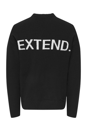 Page Relaxed Fit Crew Neck Black