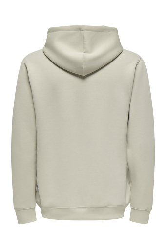 Luca Regular Fit Hoodie  Silver Lining