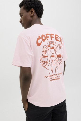 Coffee Club Relaxed Fit Tee Parfait Pink