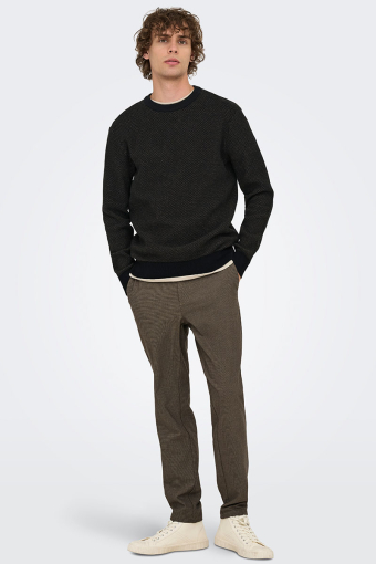 Morgan Regular Structure Crew Neck Black