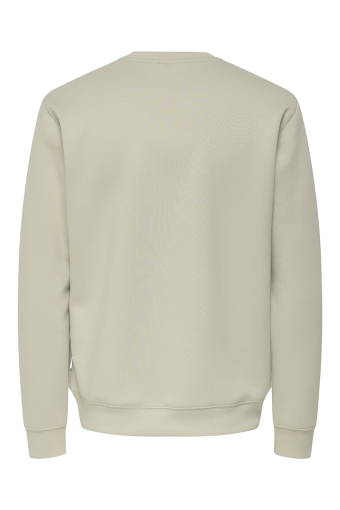 Luca Regular Fit Crew Neck Silver Lining