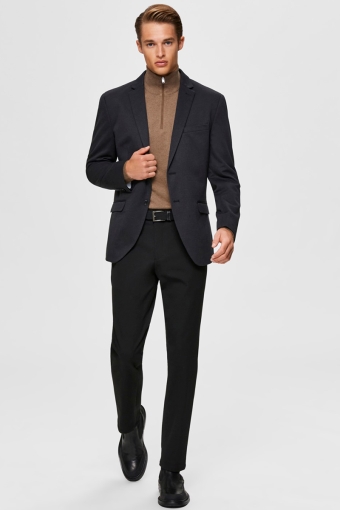 Berg Half Zip Knit Teak Melange