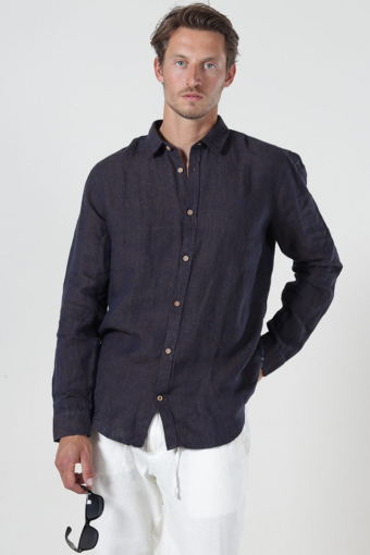 Ayers Ls Hemd Chocolate Plum