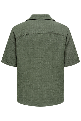 Latham Resort Linen Structure Hemd Dusty Olive