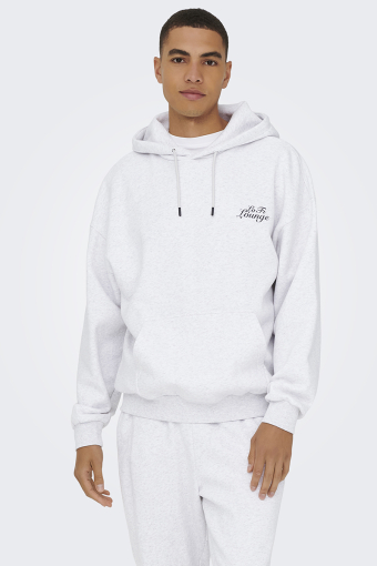 Ceres Chill Oversize Hoodie Sweatt Super Light Grey Melange
