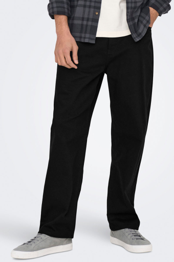 Edge Straight Fit Jeans Black Denim