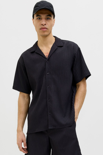 Massimo Resort Hemd SS Black