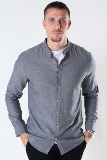 Dean Diego Cotton henley Hemd Grey