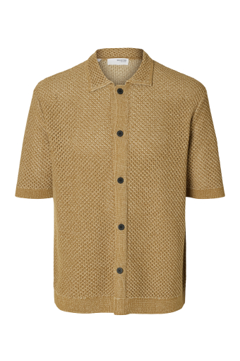 Ginger SS Knit Relaxed Fit Polo Chipmunk