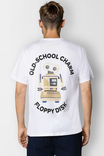 Floppy disk T-Hemd SS White